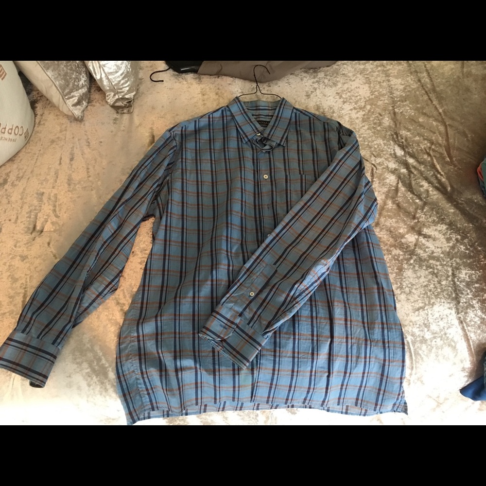 Canali check printed shirt